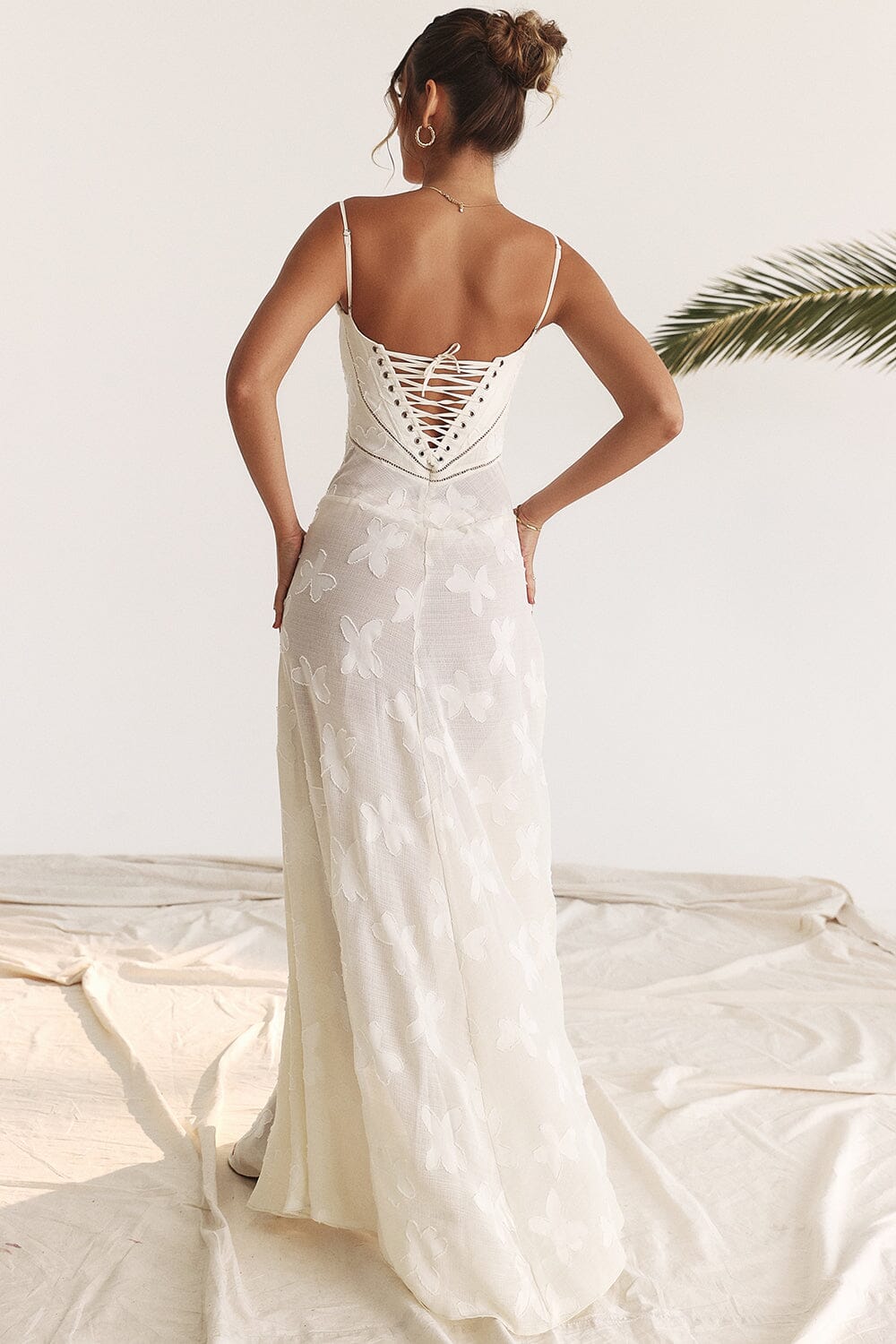 Damen-Maxikleid Kyndall mit offenem Rücken