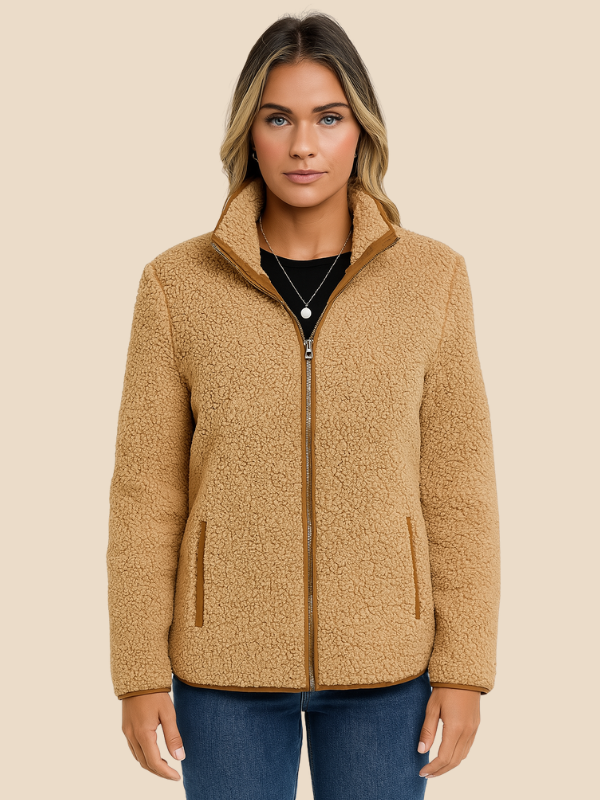 Damen Fleecejacke mit Reißverschluss