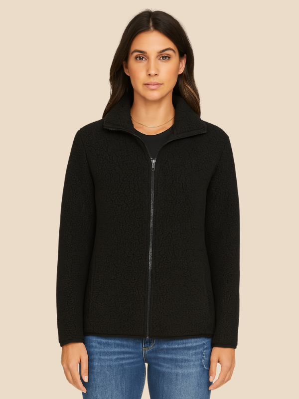 Damen Fleecejacke mit Reißverschluss