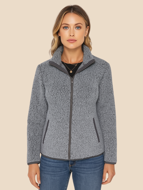 Damen Fleecejacke mit Reißverschluss