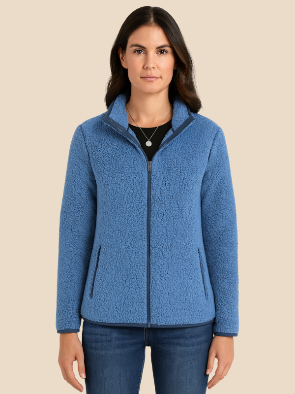 Damen Fleecejacke mit Reißverschluss
