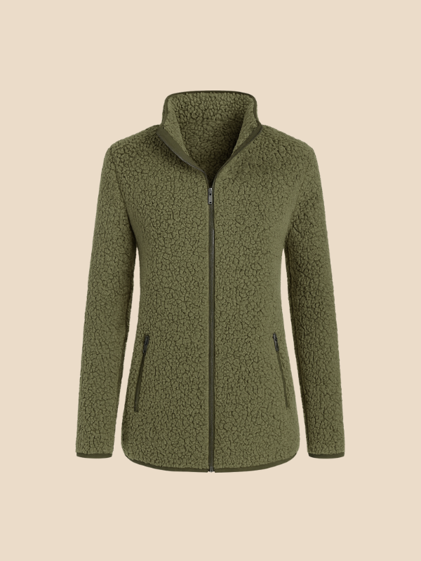 Damen Fleecejacke mit Reißverschluss