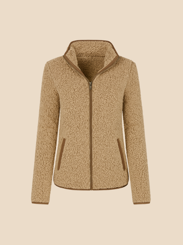 Damen Fleecejacke mit Reißverschluss