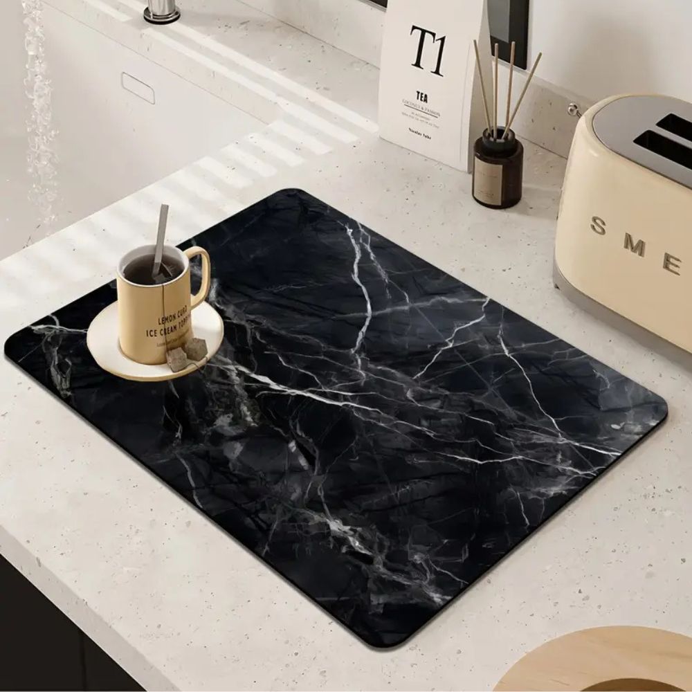 Marmoré Premium Geschirrtrocknungsmatte – Stilvoll & Funktional für Ihre Küche