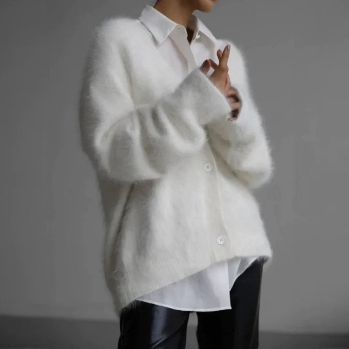 Damen-Cardigan aus Kaschmir mit offenem Design