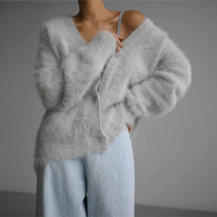 Damen-Cardigan aus Kaschmir mit offenem Design