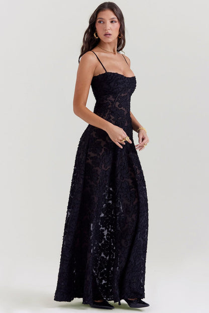 Damen-Maxikleid Kyndall mit offenem Rücken