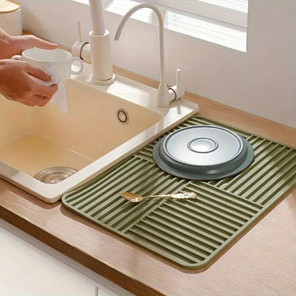 FlexiGrip Premium Silikon-Trockenmatte – Multifunktional & Platzsparend