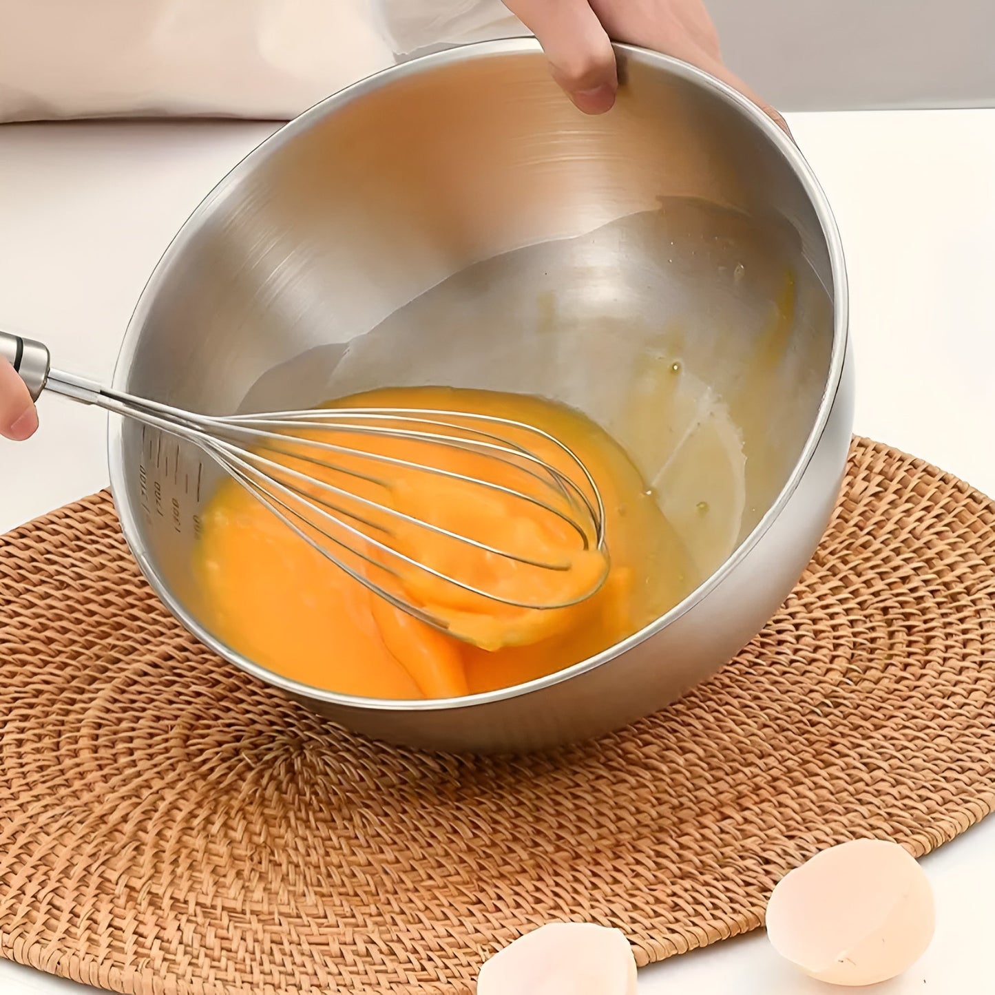 Marveno Edelstahl-Schüsselset – 3-teilig für Küche & Servieren