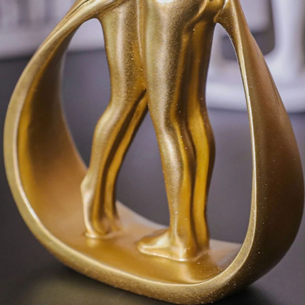 Amora Silhouette Skulptur – Moderne Resin-Figur für Liebe & Verbundenheit