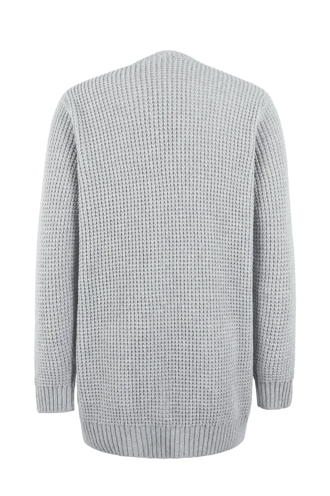 Damen-Strickjacke mit langen Ärmeln und offener Front