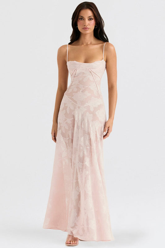 Damen-Maxikleid Kyndall mit offenem Rücken