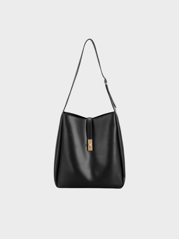 Damen-Schultertasche aus Leder mit geräumigem Hauptfach