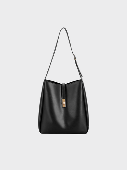 Damen-Schultertasche aus Leder mit geräumigem Hauptfach