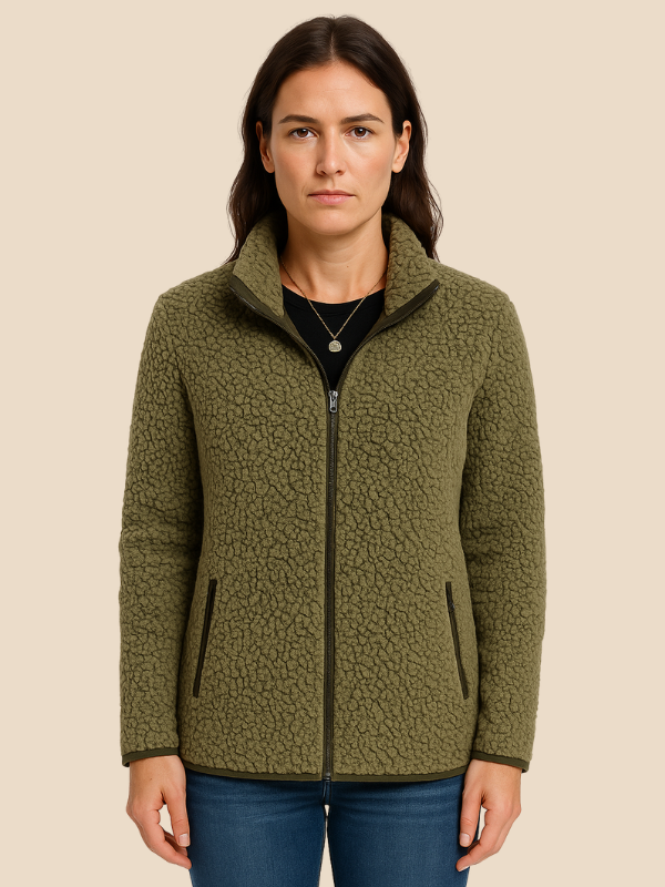 Damen Fleecejacke mit Reißverschluss