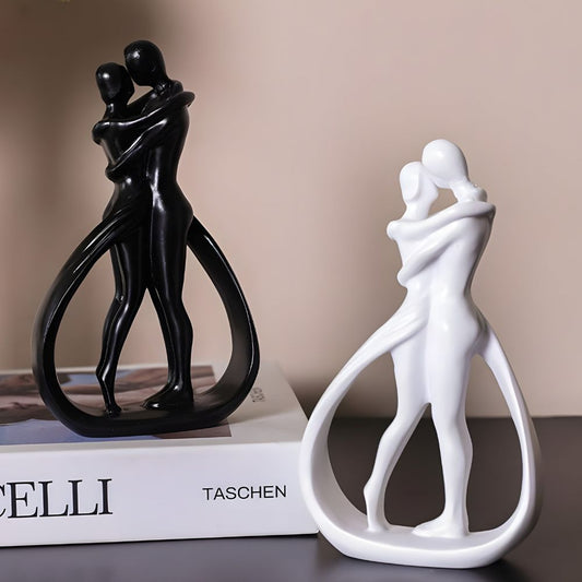 Amora Silhouette Skulptur – Moderne Resin-Figur für Liebe & Verbundenheit