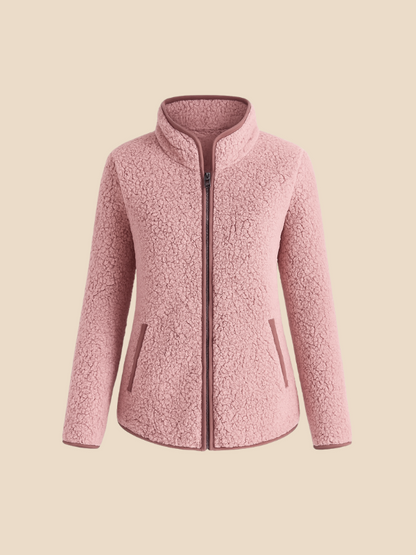 Damen Fleecejacke mit Reißverschluss