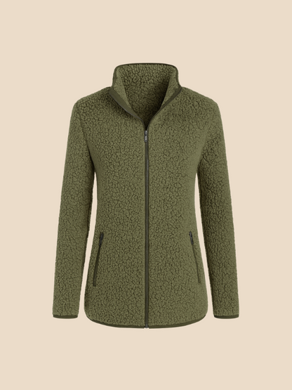 Damen Fleecejacke mit Reißverschluss