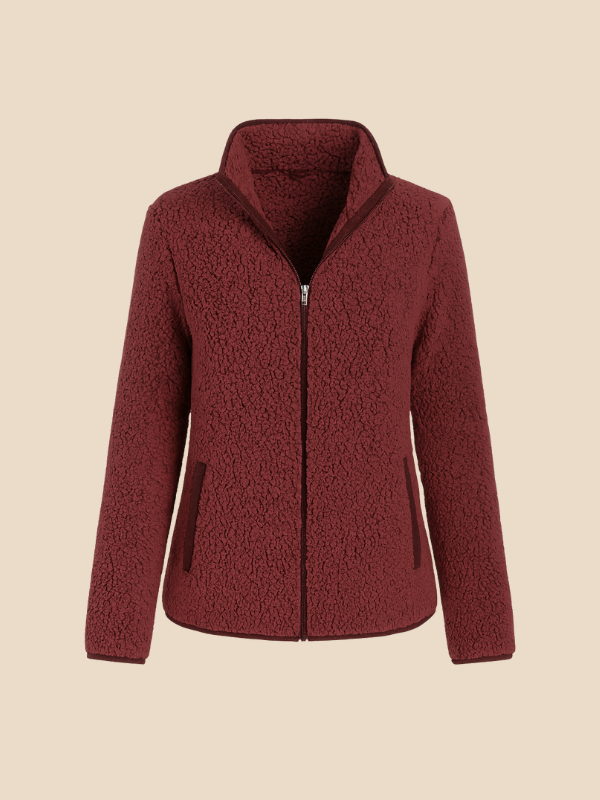 Damen Fleecejacke mit Reißverschluss