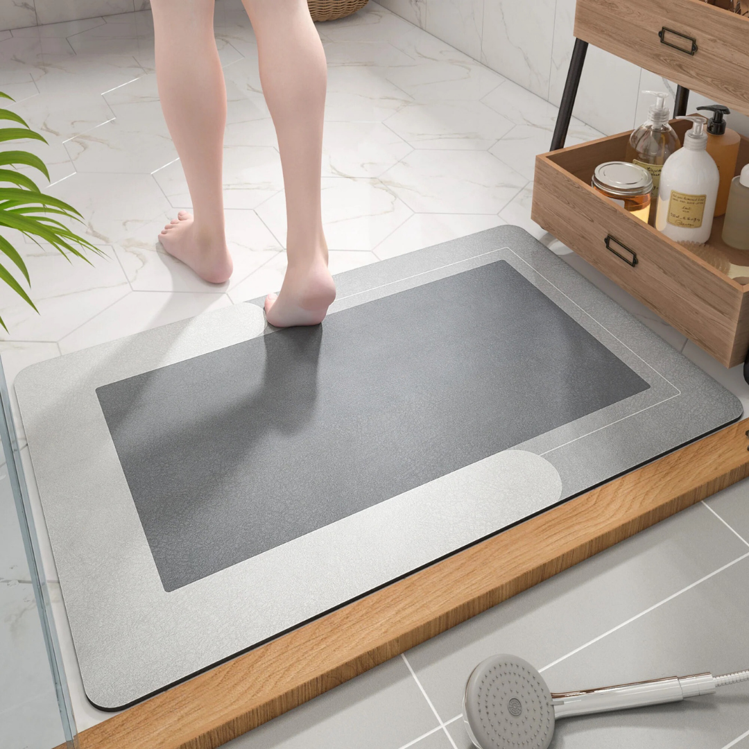 Ultra-Absorbierende Badmatte – Minimalistisches Design, Extra Saugfähig