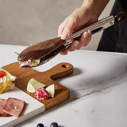 Haverton Küchenzangen – Massives Holz & Edelstahl, 2er-Set