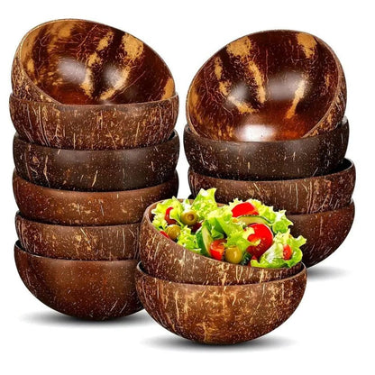 Tropica Natur-Kokosschale – Handgefertigte Servierschale aus echter Kokosnuss