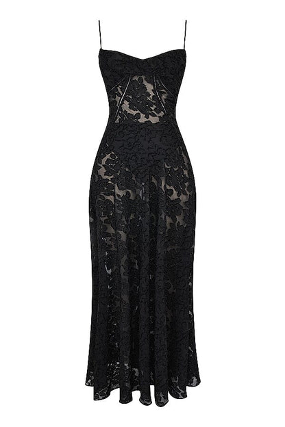 Damen-Maxikleid Kyndall mit offenem Rücken