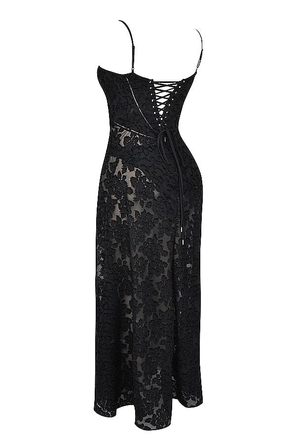 Damen-Maxikleid Kyndall mit offenem Rücken