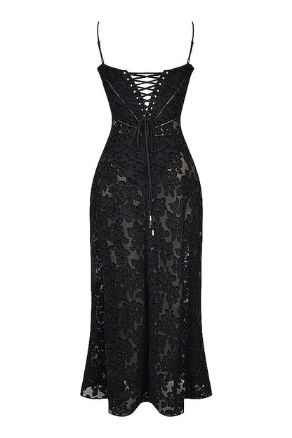 Damen-Maxikleid Kyndall mit offenem Rücken