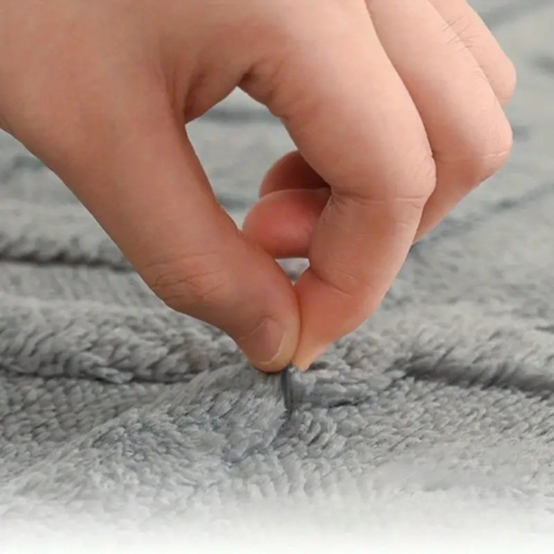 Luxuriöse Diamant-Jacquard Badematte – Weich & Rutschfest
