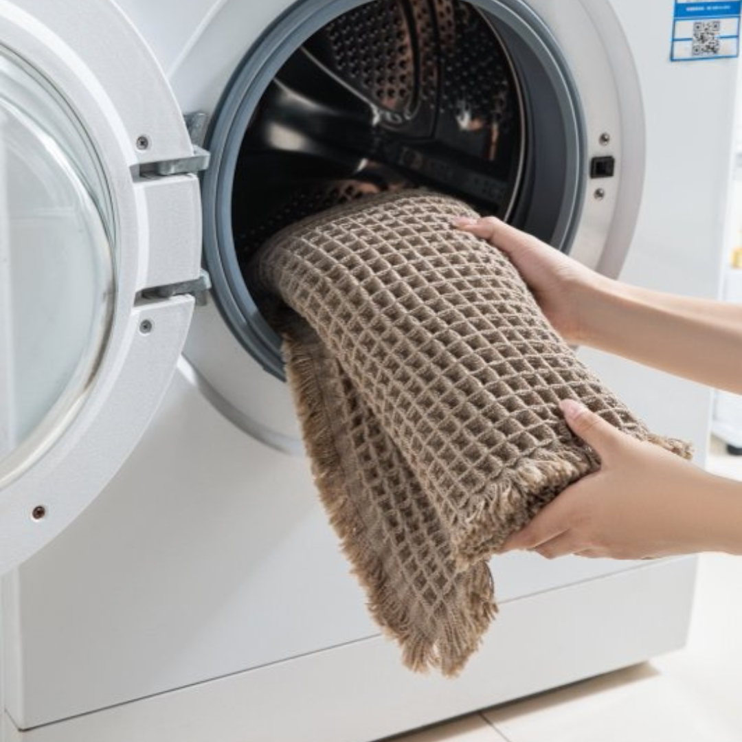 Strukturiertes Waffel-Badematten-Set – Schnell Trocknend & Rutschfest