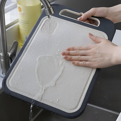 Wendbares Edelstahl-Schneidebrett – Hygienisch, Langlebig & Vielseitig