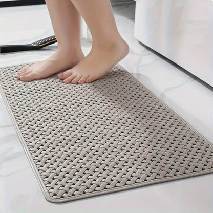 Geflochtene Rutschfeste Matte – Stilvoll & Hygienisch für Bad und Dusche