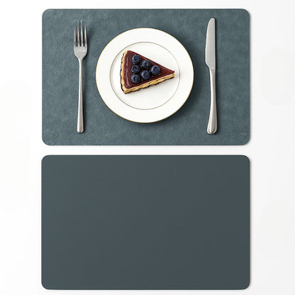 Velmora Heritage Tischset aus Kunstleder – Stilvoller Schutz im Vintage-Design