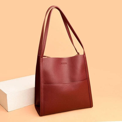 Damen Handtasche aus Leder mit mehreren Fächern