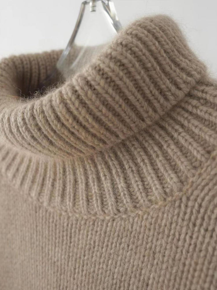 Damen-Kaschmirpullover mit Rollkragen