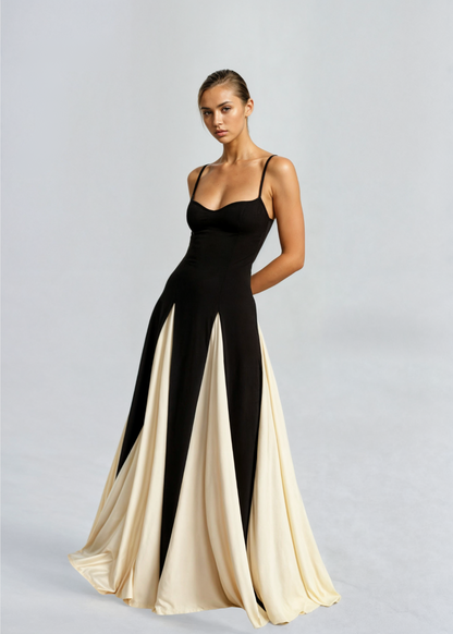 Damen-Maxikleid Serena mit fließendem Schnitt und ärmellosem Design