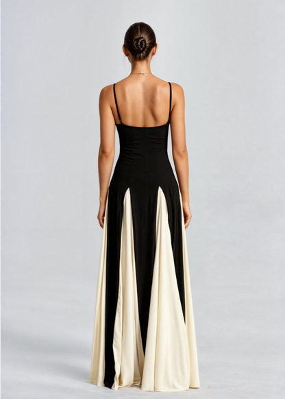 Damen-Maxikleid Serena mit fließendem Schnitt und ärmellosem Design