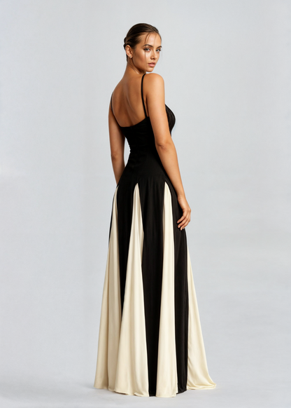 Damen-Maxikleid Serena mit fließendem Schnitt und ärmellosem Design