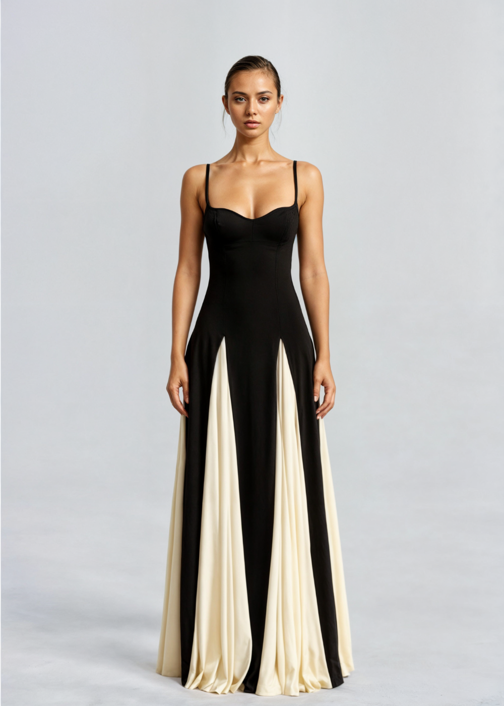 Damen-Maxikleid Serena mit fließendem Schnitt und ärmellosem Design