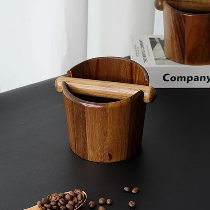 Elegante Kaffeeklopfbox aus Massivholz – Sauber & Stilvoll für Ihre Espressos