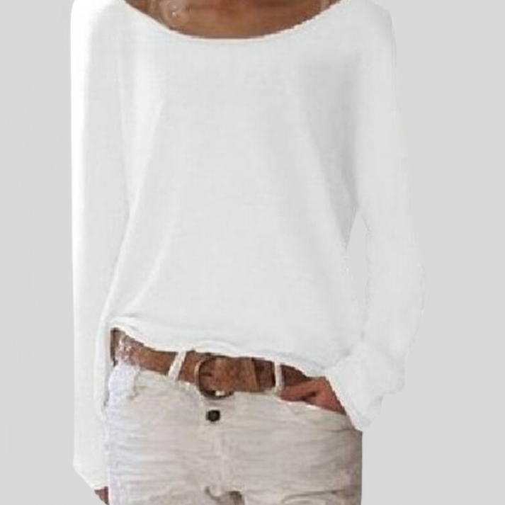 Damen-Feinstrickpullover mit Rundhalsausschnitt aus Viskosemischung