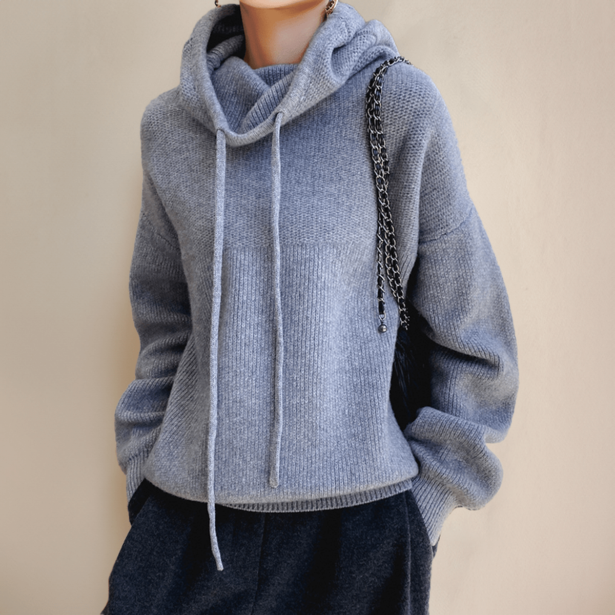 Damen Rollkragenpullover aus Merinowolle