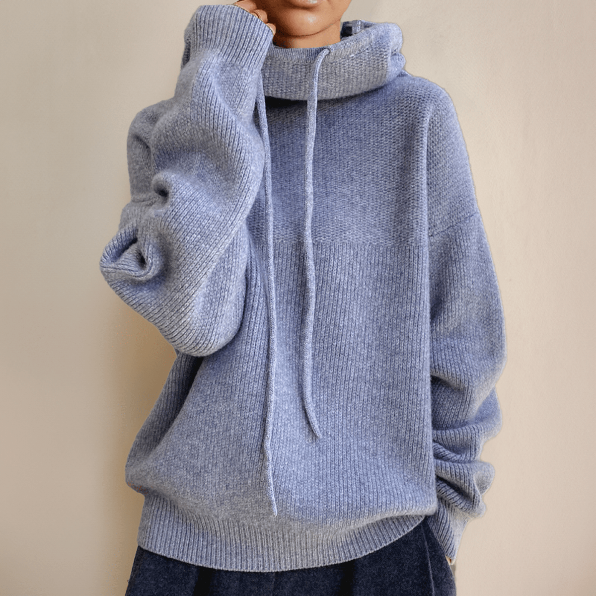 Damen Rollkragenpullover aus Merinowolle