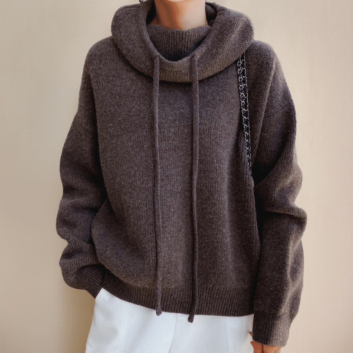 Damen Rollkragenpullover aus Merinowolle