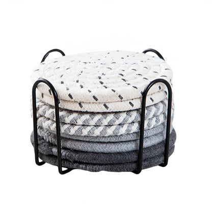 Liora Geflochtene Untersetzer – 8-teiliges Set