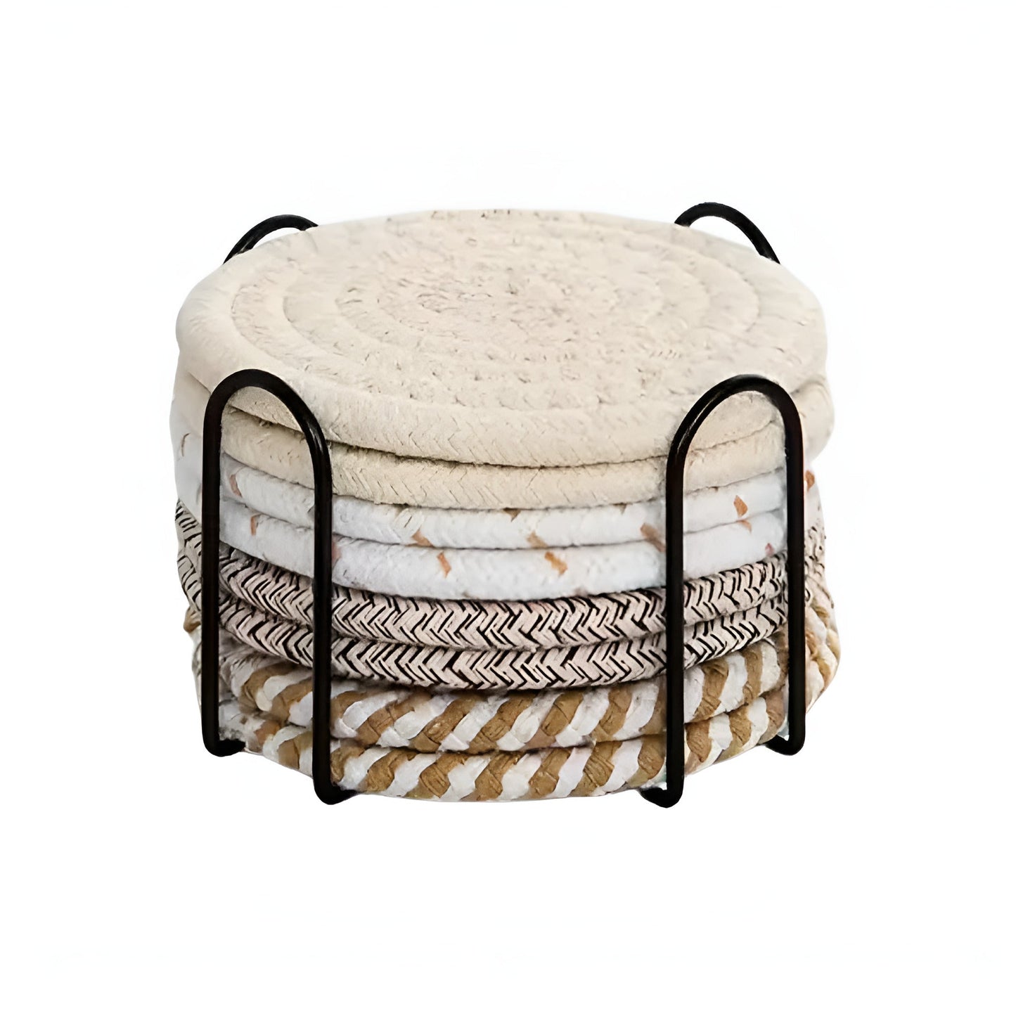 Liora Geflochtene Untersetzer – 8-teiliges Set