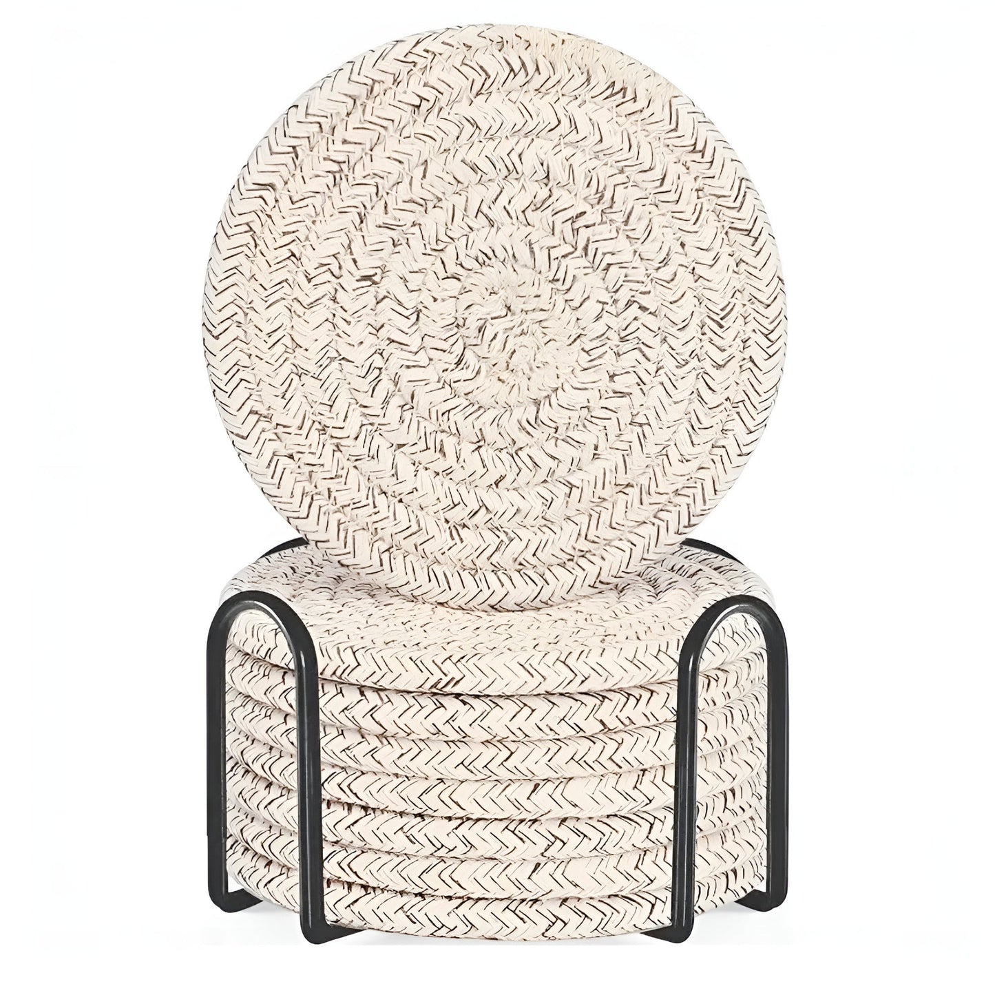 Liora Geflochtene Untersetzer – 8-teiliges Set