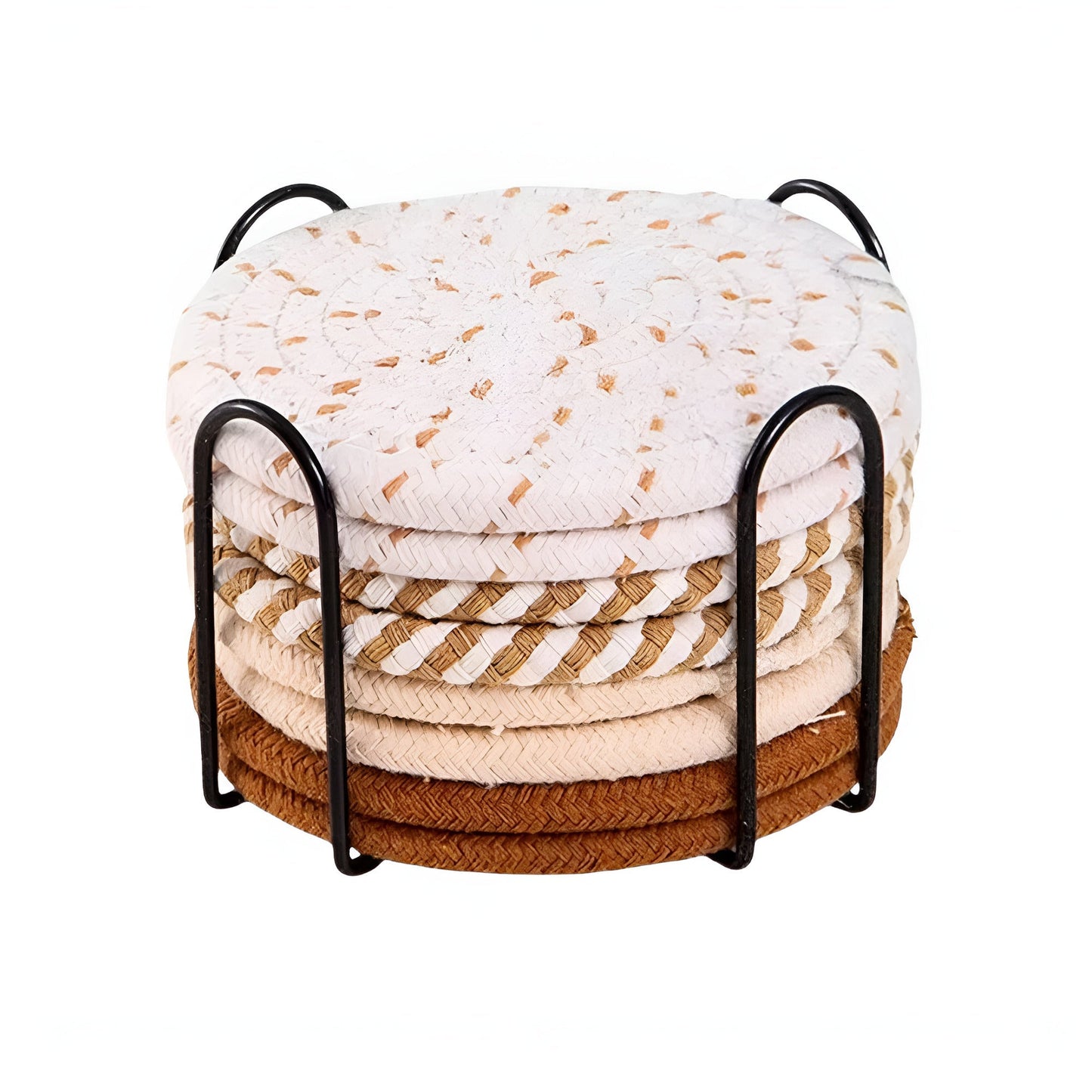 Liora Geflochtene Untersetzer – 8-teiliges Set