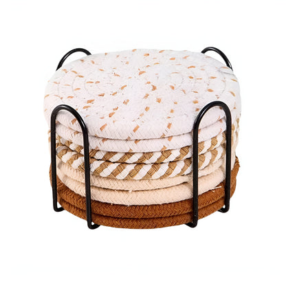 Liora Geflochtene Untersetzer – 8-teiliges Set